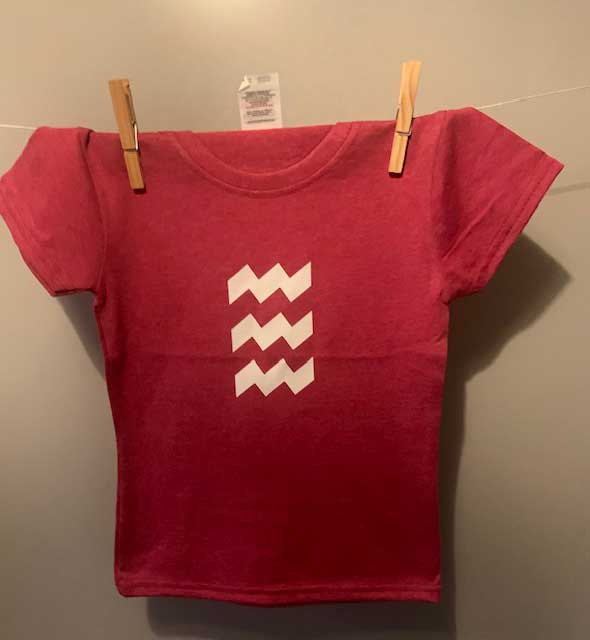 Kids t-shirt rood