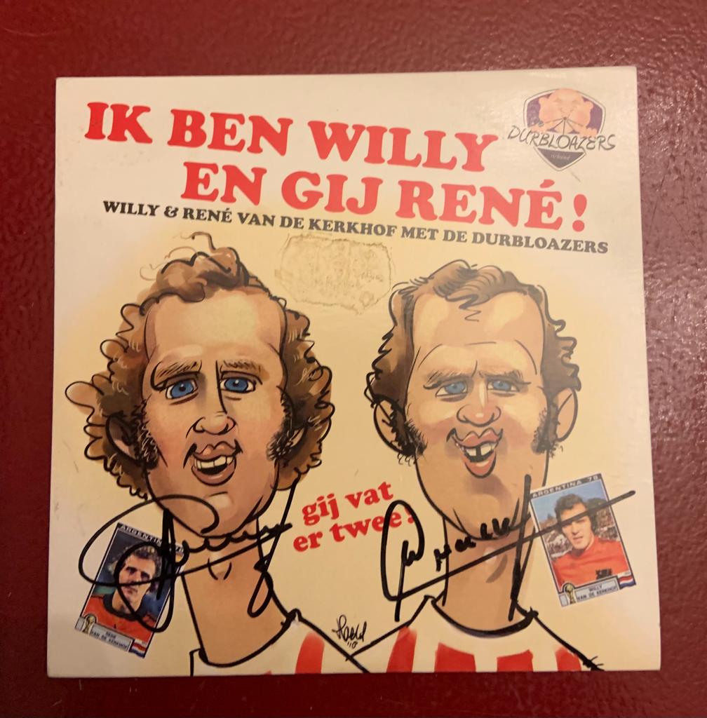 CD Willy en René met handtekeningen